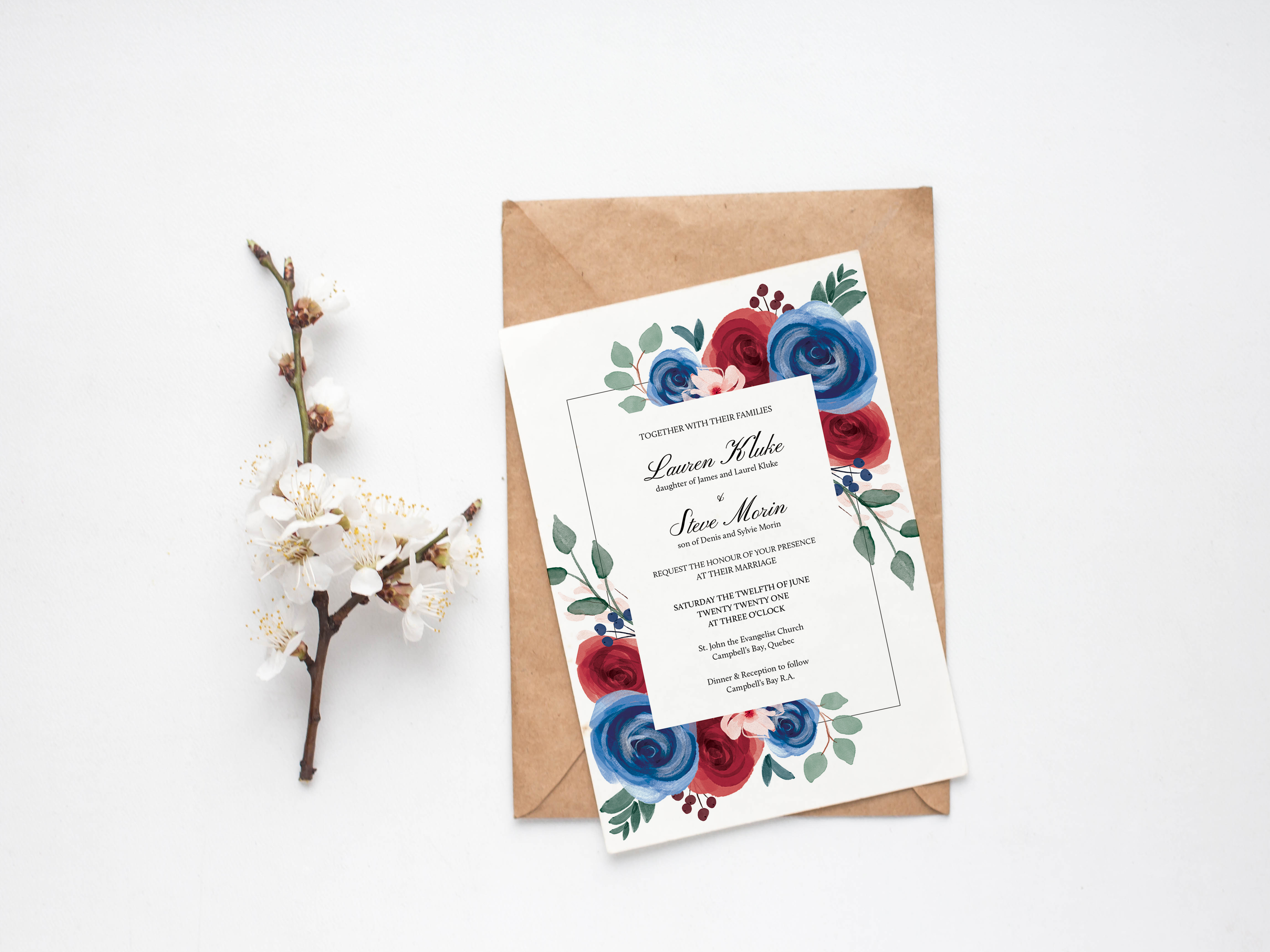 Lauren and Steve Wedding Invitation